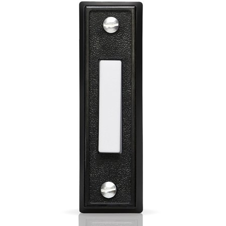 NEWHOUSE HARDWARE Lighted Door Chime Push Button, Black BT4BL